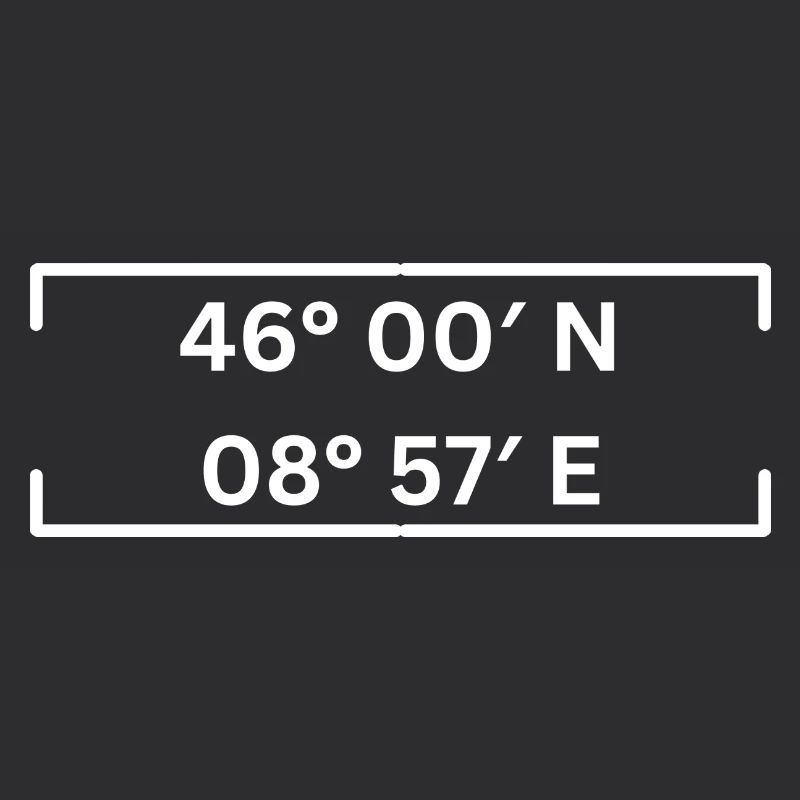 Coordinates Lugano Minimalist