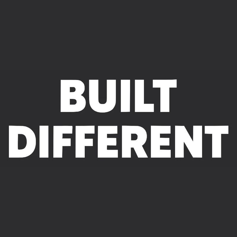 Construit différemment – Typographie audacieuse