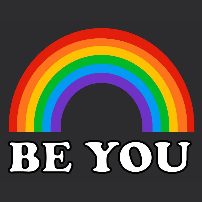Sei du selbst - Gay Pride Regenbogen