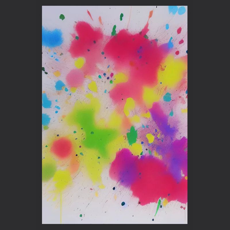 Éclaboussures colorées de couleurs