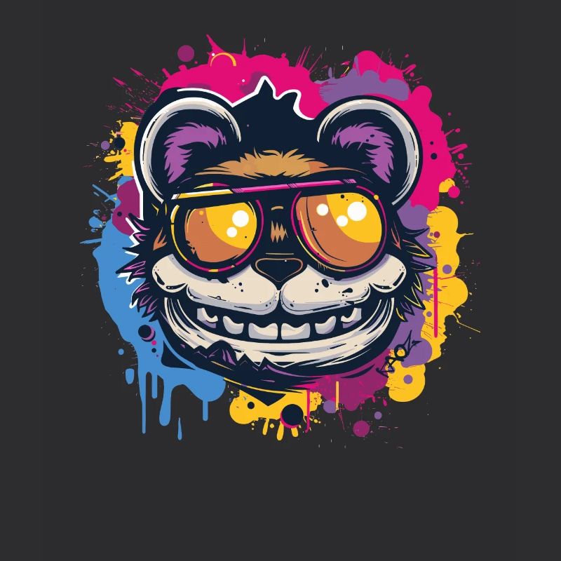 What a crazy cool bear