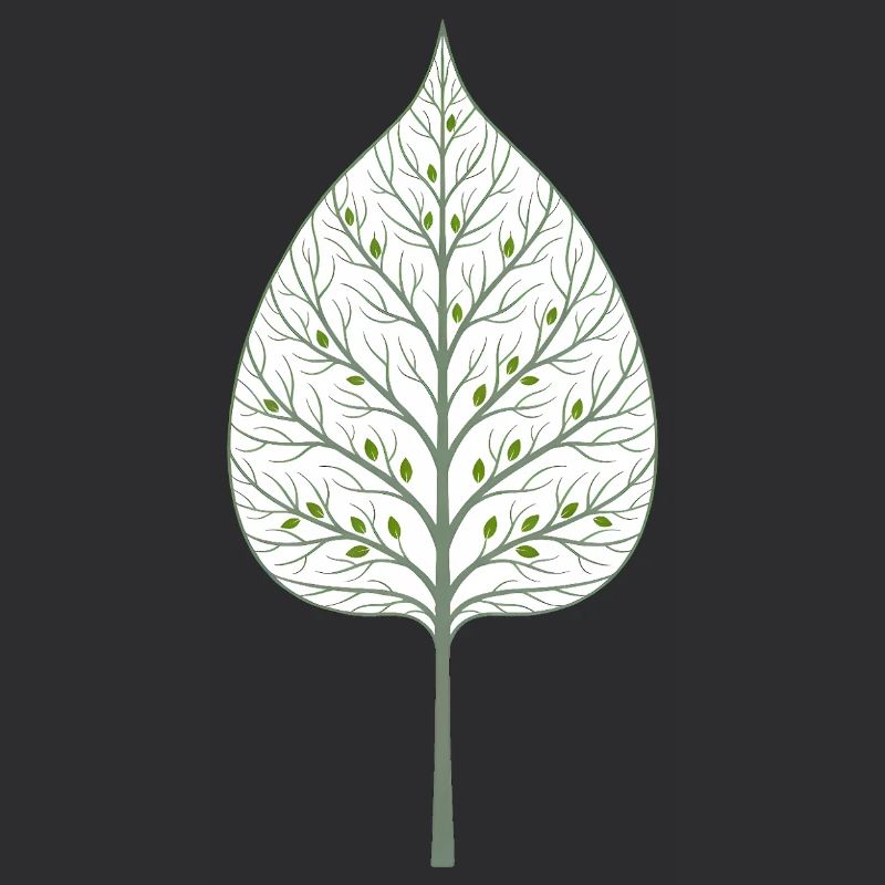 Arbre caché dans la feuille