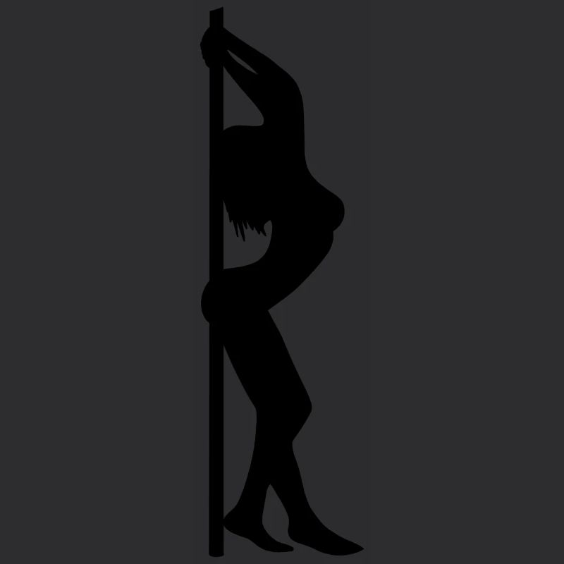 Poledance Pose an der Stange