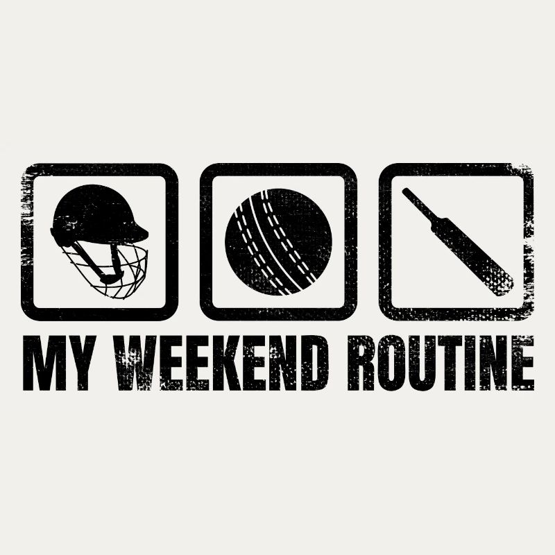 Cricket Spieler Wochenendroutine