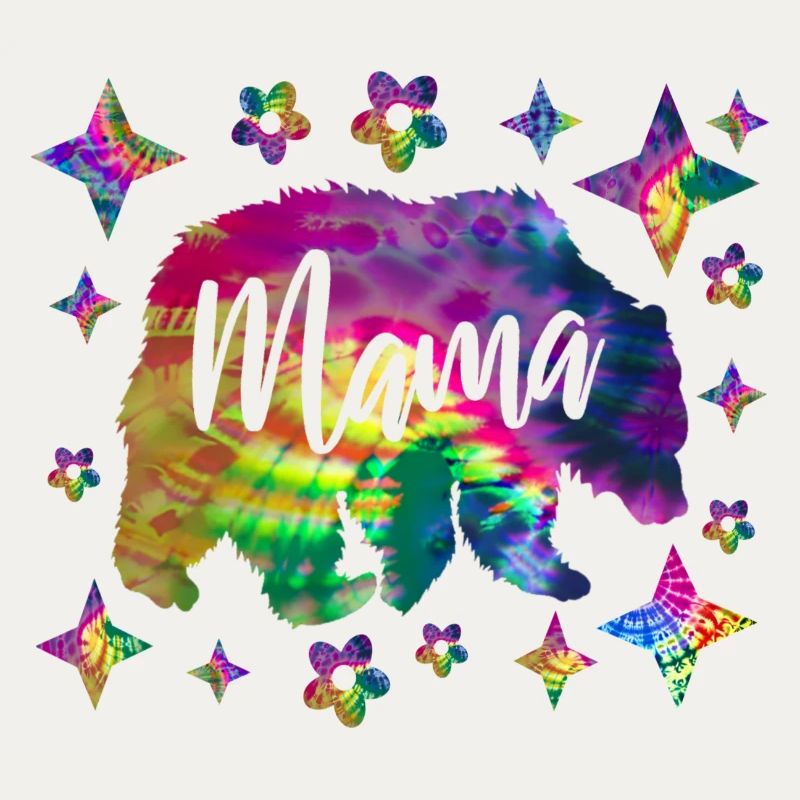 Mama Bear Batik Tie Dye