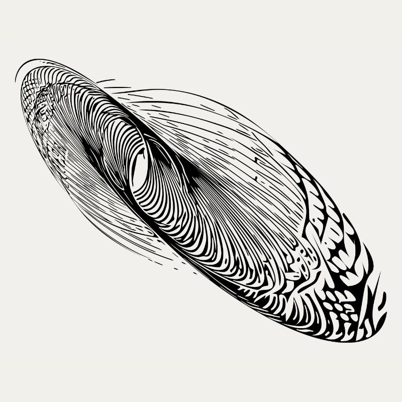 Ellipse abstraite de forme d’oscillation