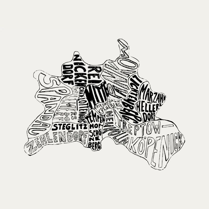Berlin map Districts