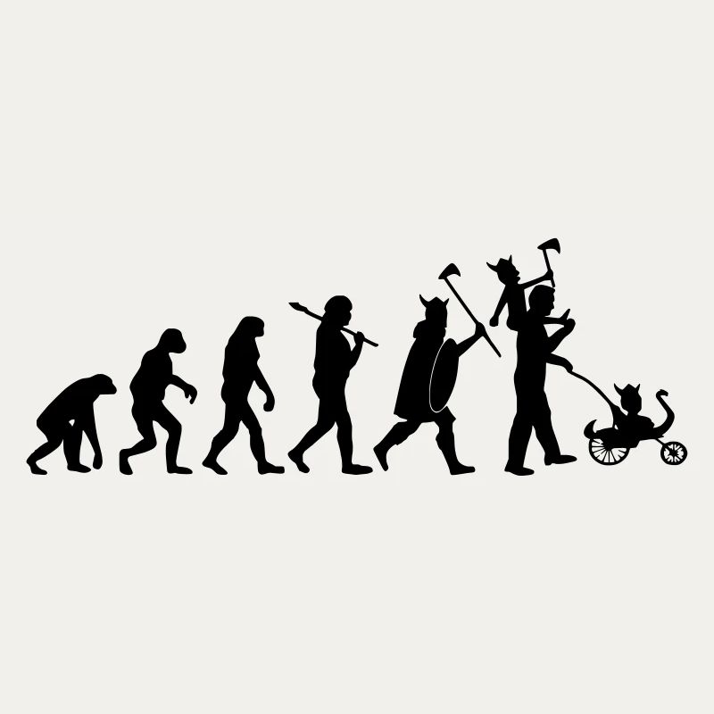 evolution daddy viking