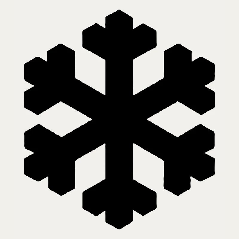 Flocon de neige noir