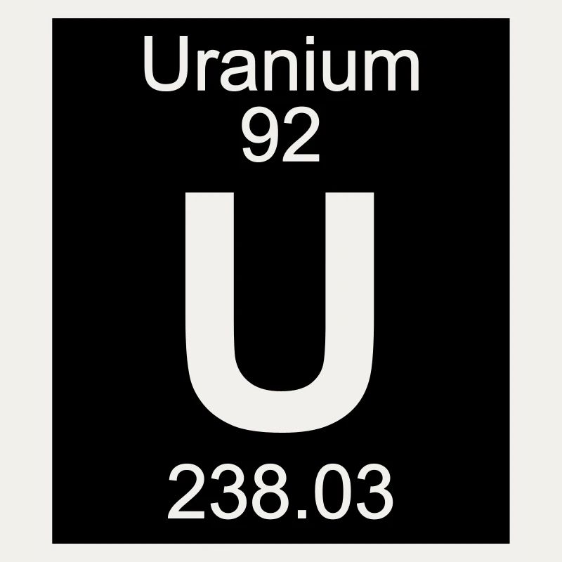 Element 92 - u (uranium) - Inverse (Full)