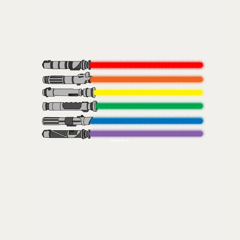 Cadeau de bannière LGBT PRIDE épée laser