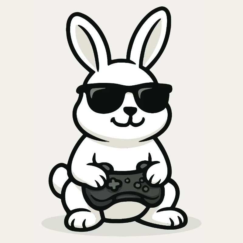 Lapin de jeu cool