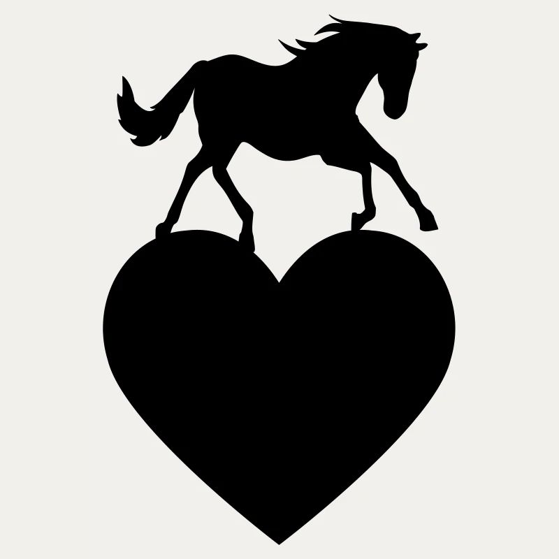 Pferd mit Herz