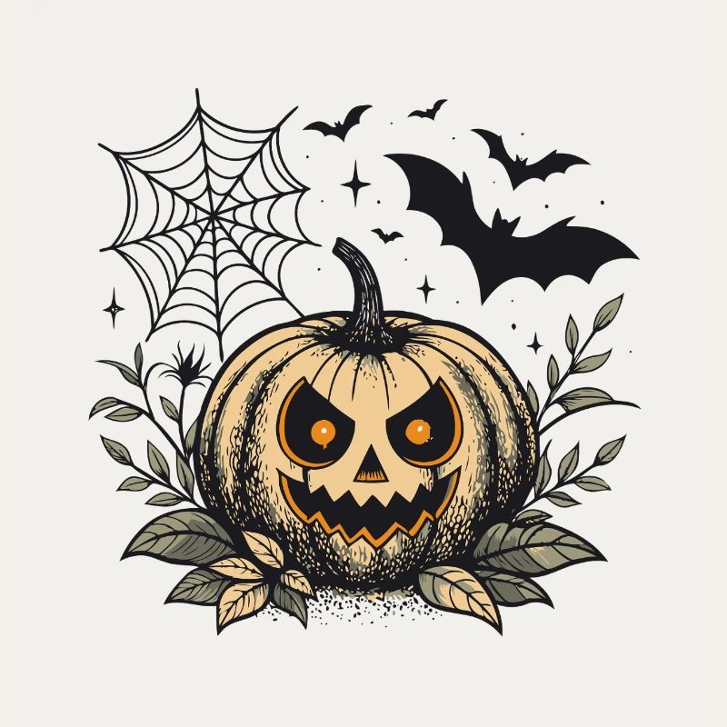 Evil Halloween Pumpkin