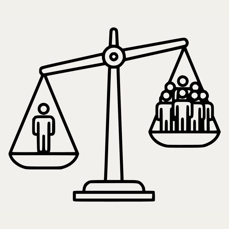 Waage Gerechtigkeit Konzept