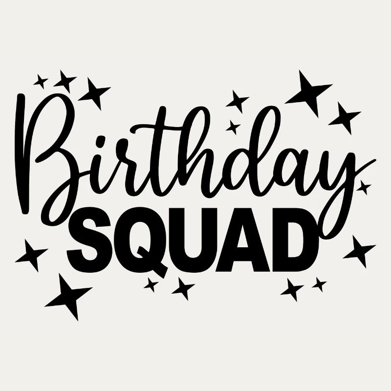 Birthday Squad Matching Gruppe Geburtstagsfeier Geschenk