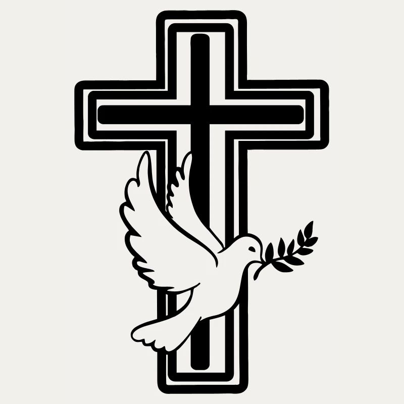Croix avec colombe
