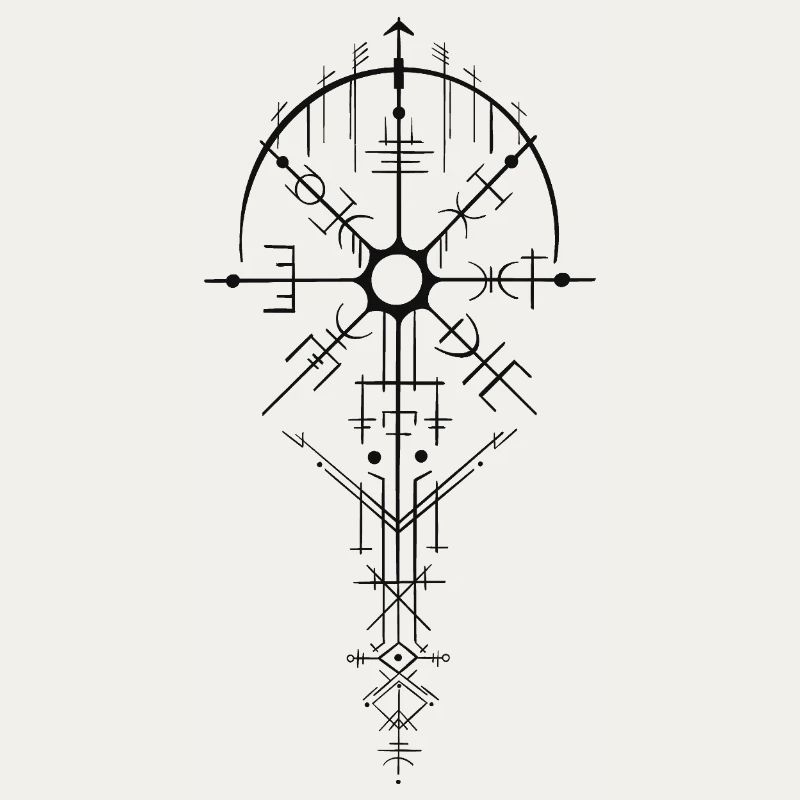 Nordisk rune-amuletdesign