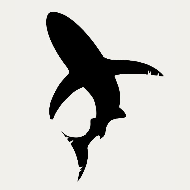 Shark fish silhouette