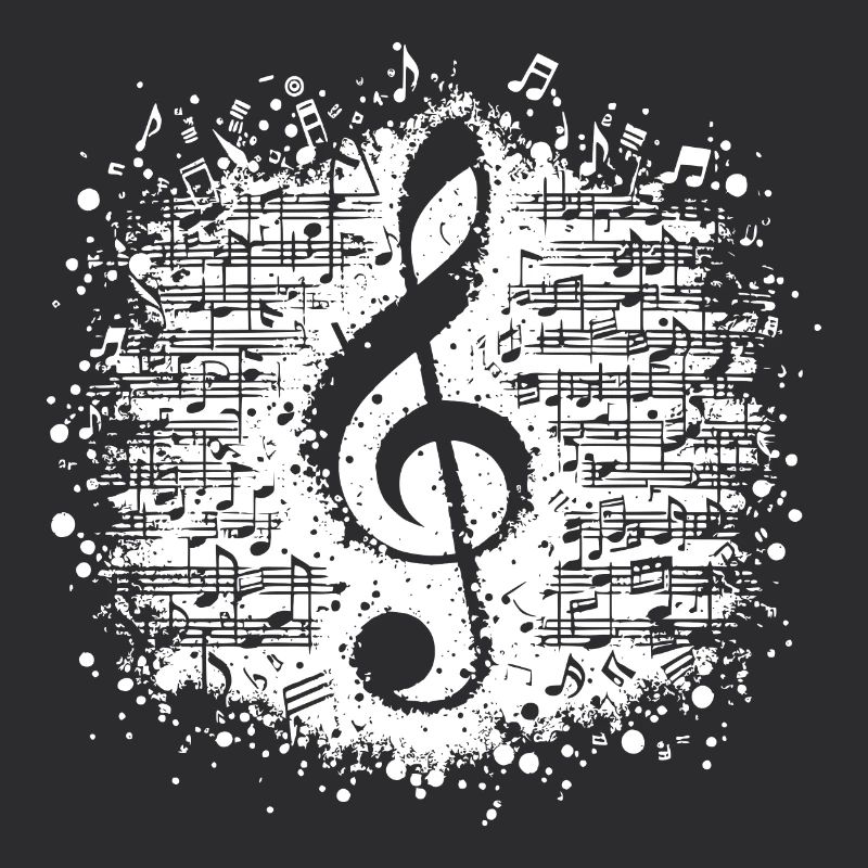 Spartito Antico con Chiave di Note Musicali