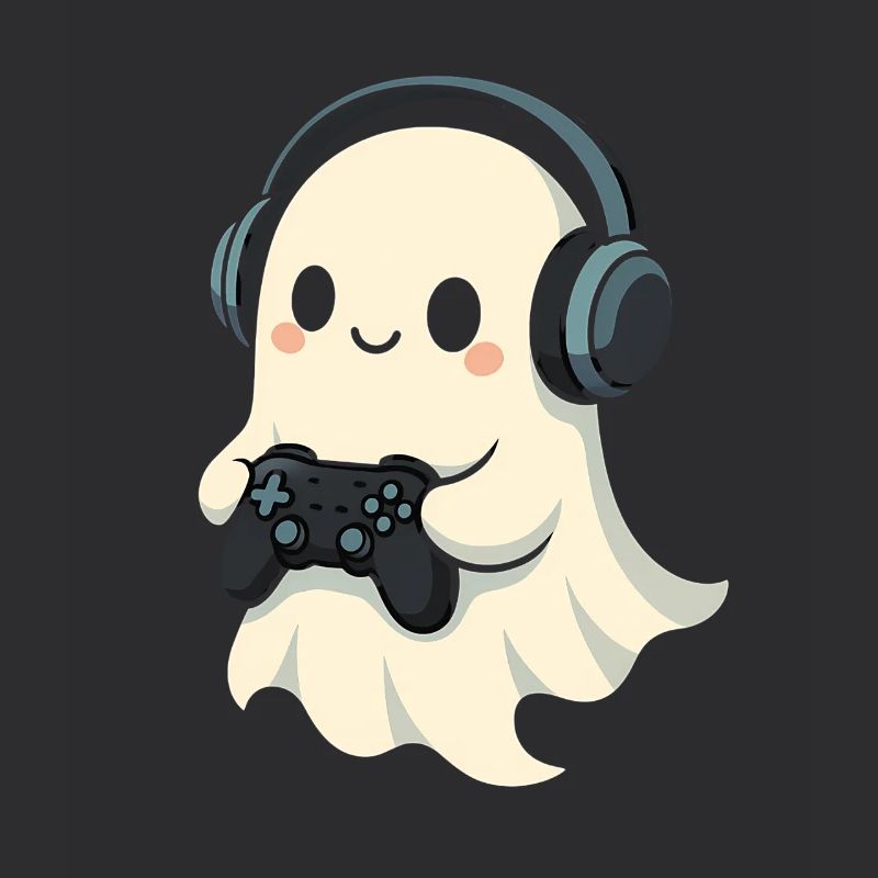 Geist mit Kopfhörer Spielcontroller