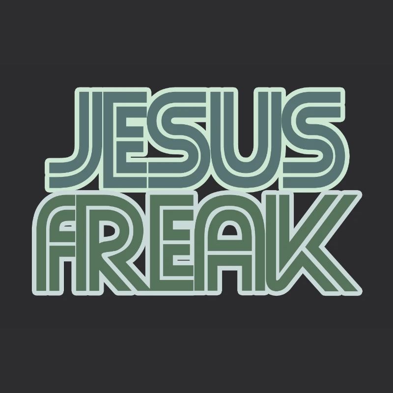 Graphique rétro de Jésus Freak