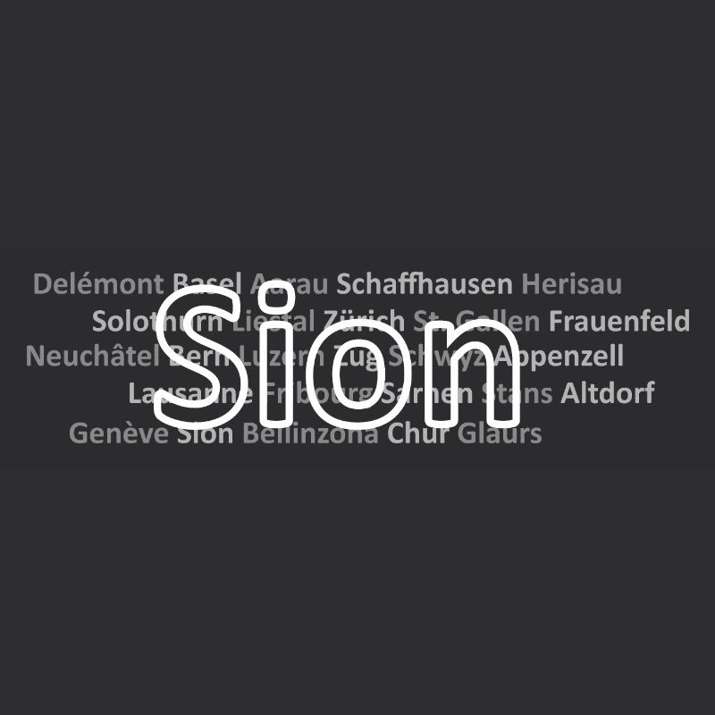 Schweizer Städte Sion
