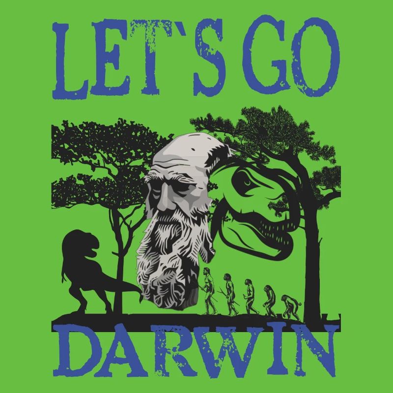 Idée cadeau textile Charles Darwin Evolution