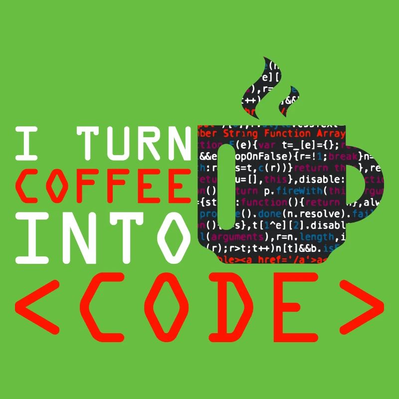 Programmers generate code from coffee
