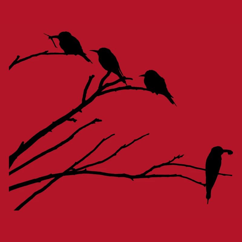 Oiseaux sur la branche