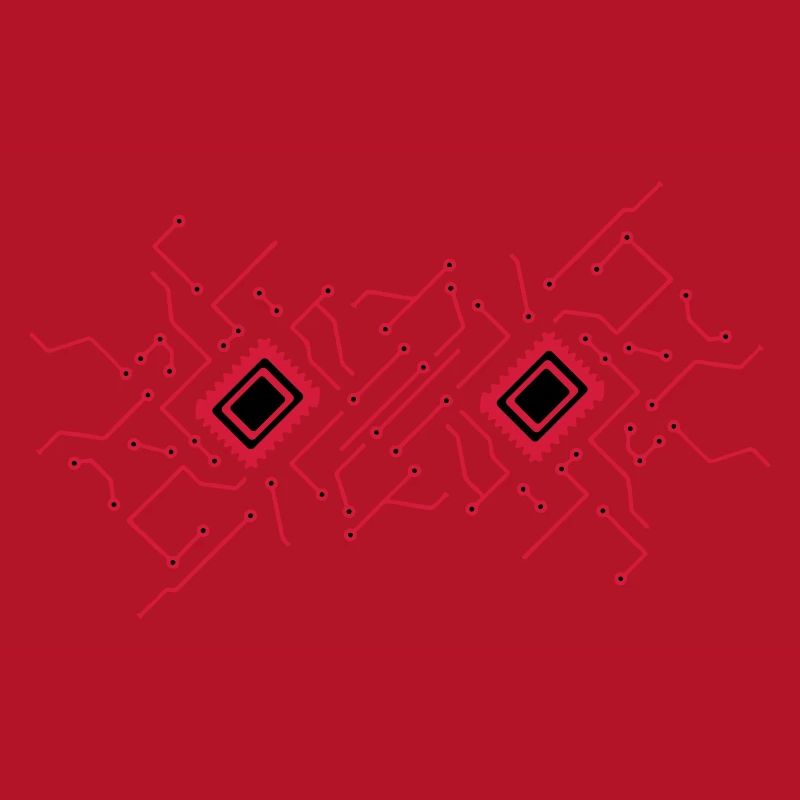 circuitry technology lines microchip disk pattern