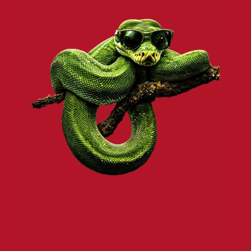 Green Tree Python Snakes Lover Terrarium