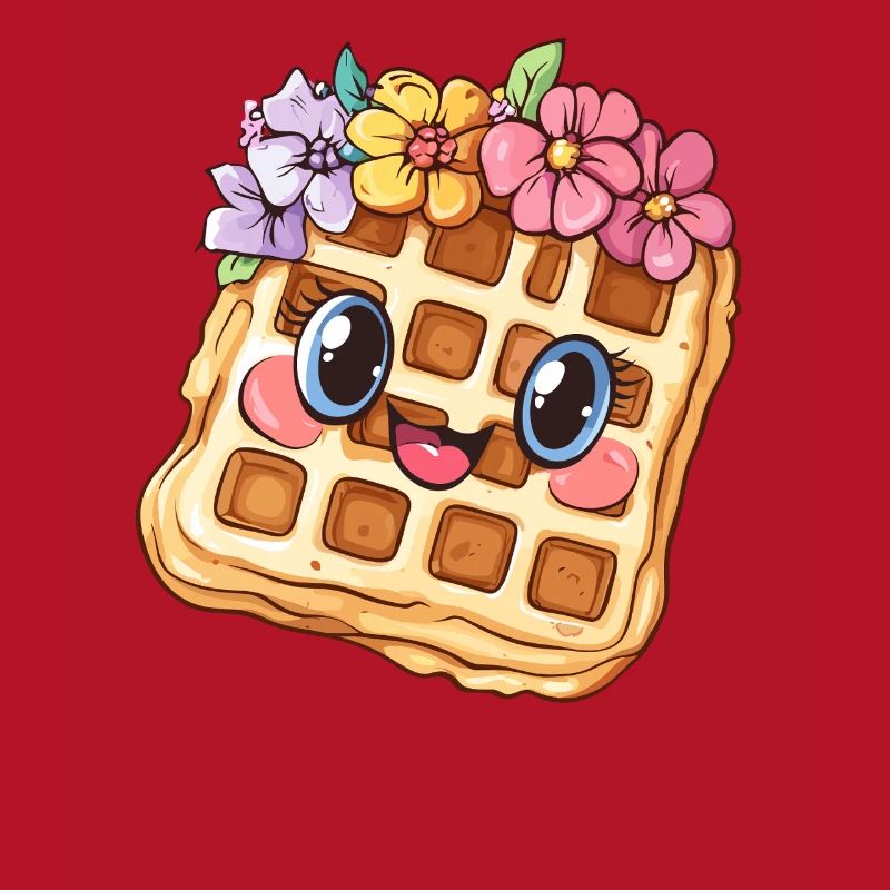 Gaufre aux fleurs