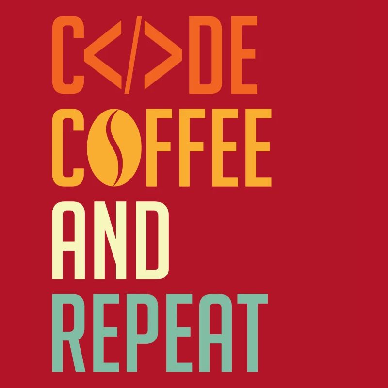 Codeur Spruch Code Café et Répéter