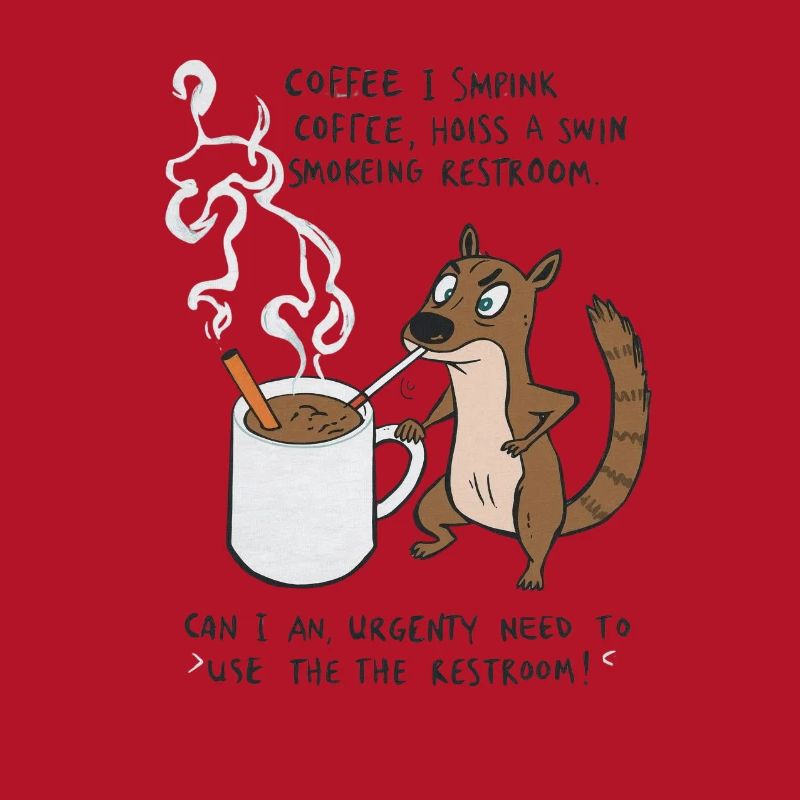 Kaffee Notfall Beutier Eichhörnchen Kippe 