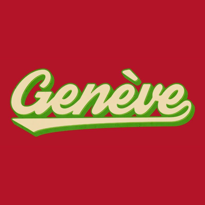 Genève Retro Script Lime