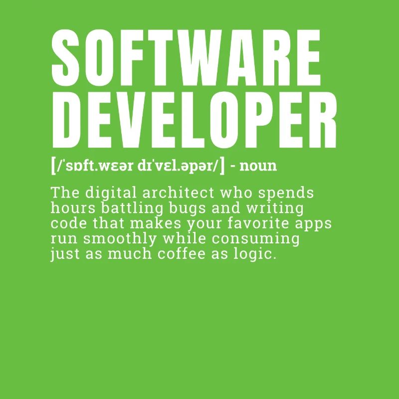 Funny Software Developer Occupation Definition Occ