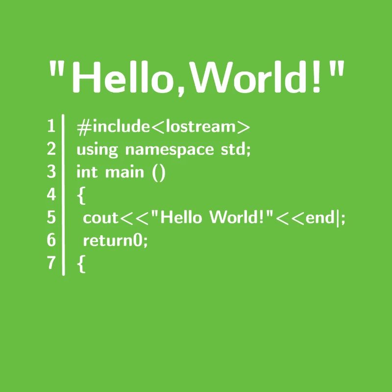 Hello Welt Programm - Programmierer T-Shirt
