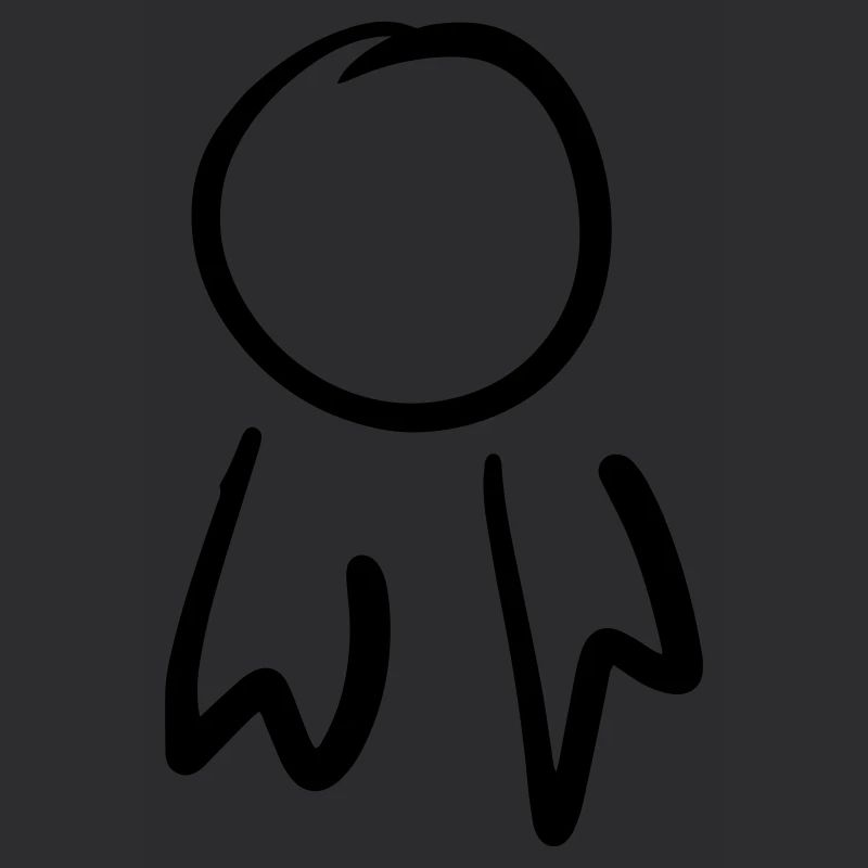 Badge carré / Modèle de commande. Griffonner.