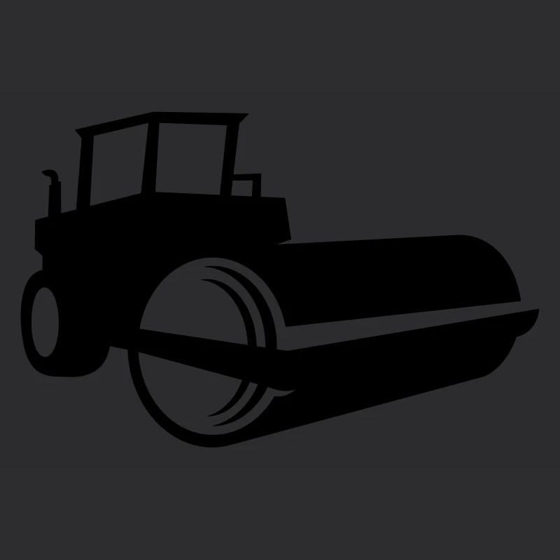 Steamroller Shadow - 1 color vector