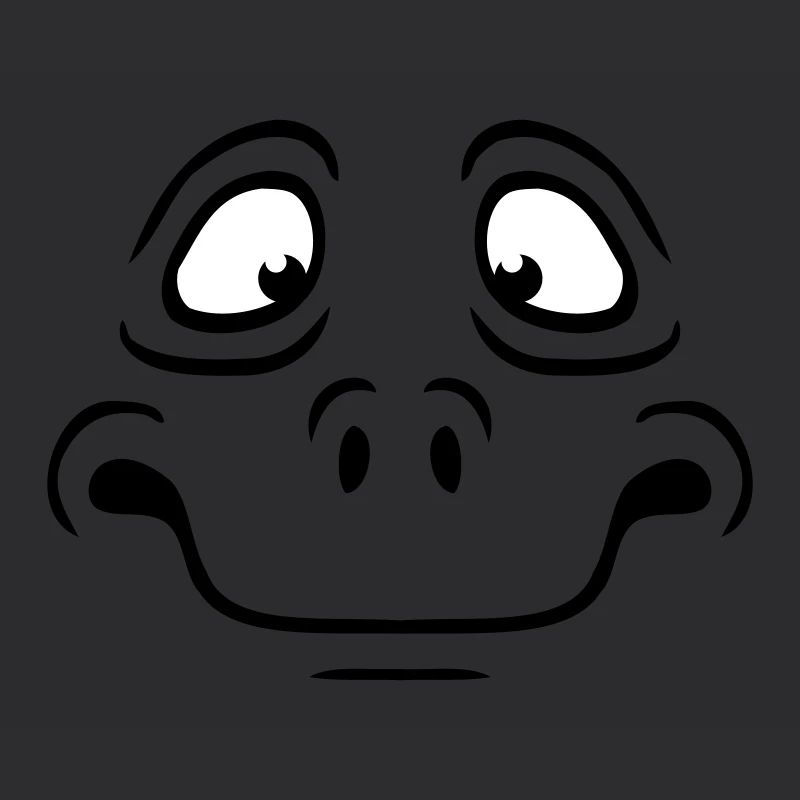 Insecure Anxious Comic Cartoon Face