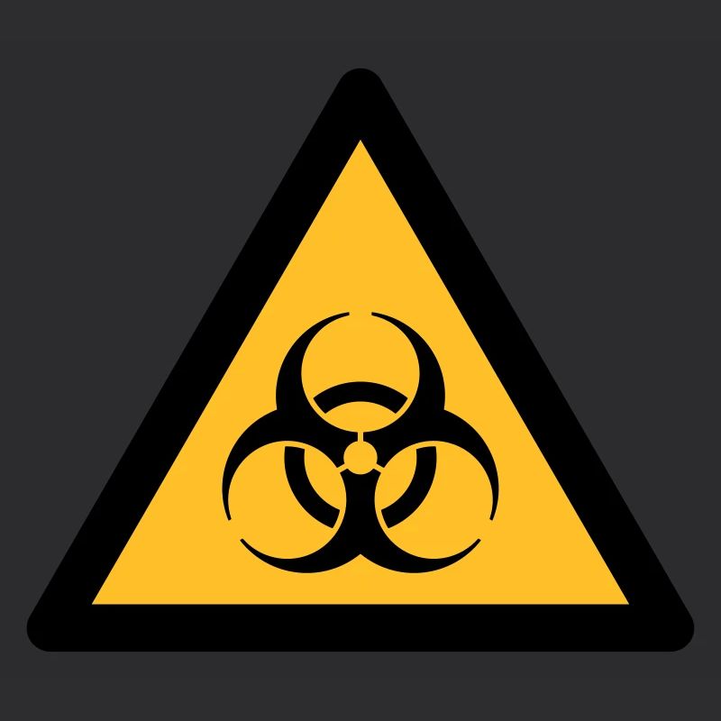 Symbole de danger - Biohazard (2 couleurs)