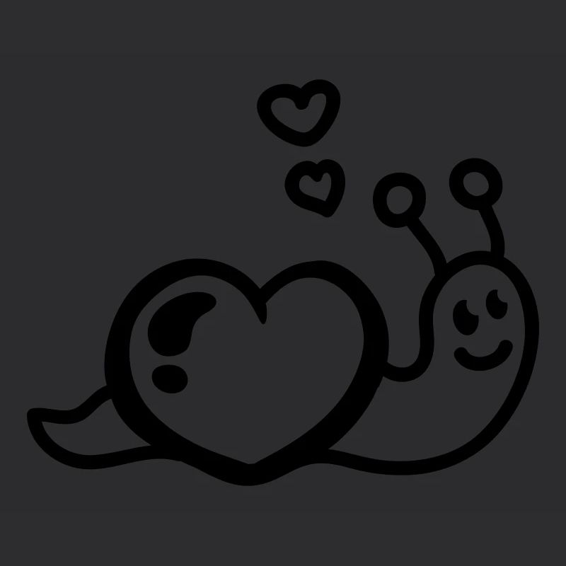 Herz Schnecke - Line