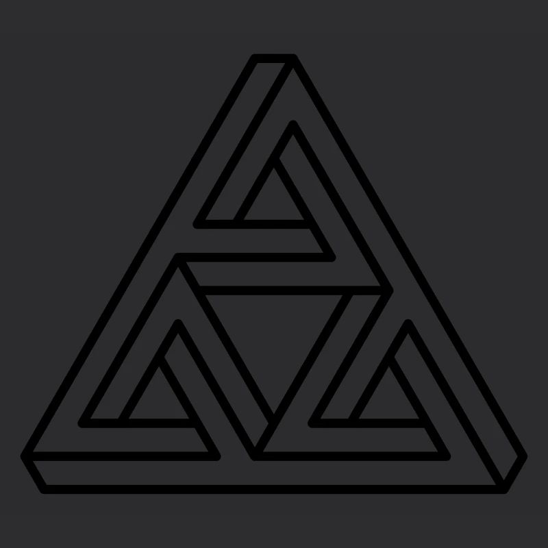 impossible chiffre Hipster géométrie triangle Escher
