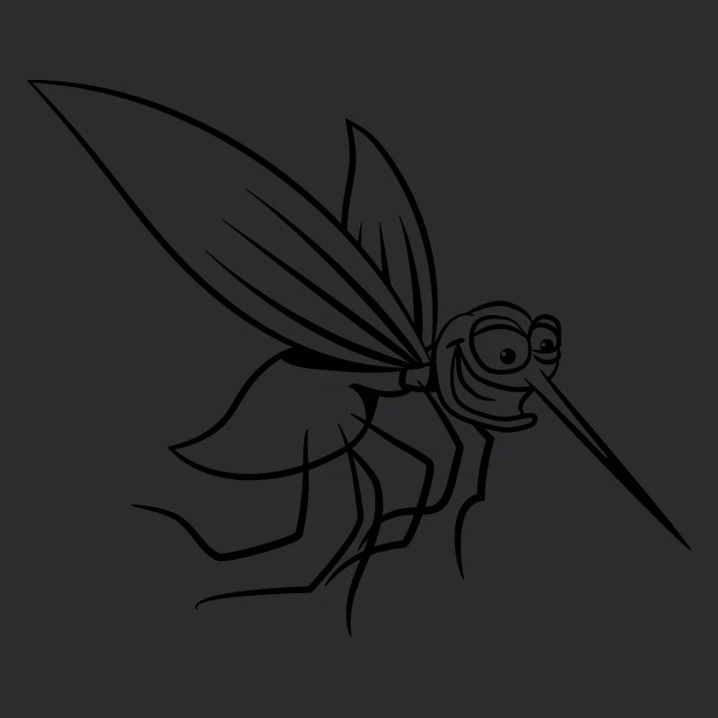 Mücke witzig stechen comic