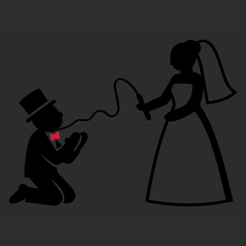 Brautpaar Ehe Paar Peitsche Hochzeit