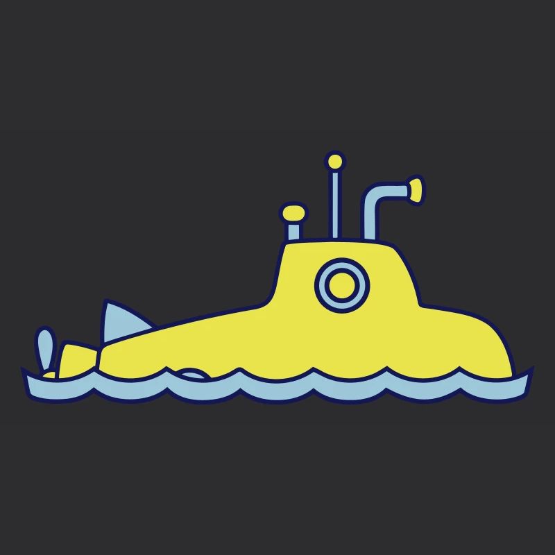 Surfaced Submarine Water Surface Dive