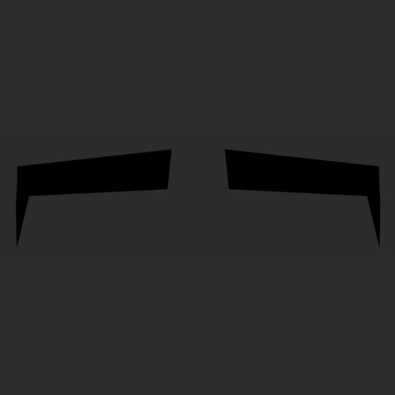 Slits for eyes or Eyebrows background shape