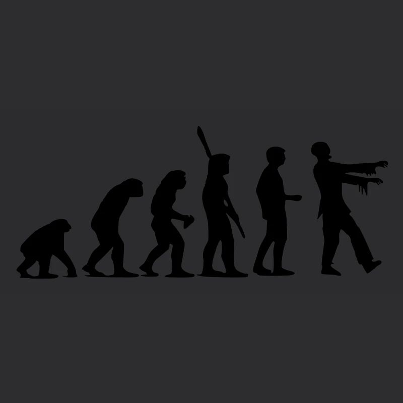 Évolution de zombi (monochrome)