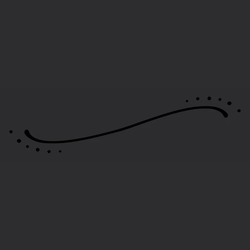 Curved Dots Line